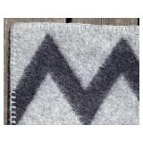 Coleman Zip-Up Blanket Sleep Bag - Gray Zigzag Wool Blanket 52x66