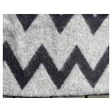Coleman Zip-Up Blanket Sleep Bag - Gray Zigzag Wool Blanket 52x66