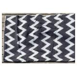Coleman Zip-Up Blanket Sleep Bag - Gray Zigzag Wool Blanket 52x66