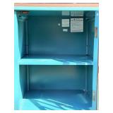 Blue Display Cabinet with Tempered Glass