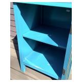 Blue Display Cabinet with Tempered Glass