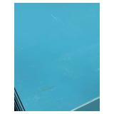 Blue Display Cabinet with Tempered Glass