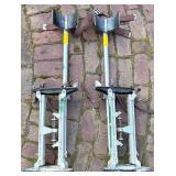 Pair of 36-Inch Stilts - Metal Frame with Straps