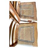 Ladder-Back Dining Chairs & Caned Seats - Pair matches Lot 35A