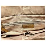 Kate Klein White Canvas Tote & Black Leather Handbag & Floral Wallet