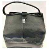 Kate Klein White Canvas Tote & Black Leather Handbag & Floral Wallet