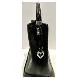 Kate Klein White Canvas Tote & Black Leather Handbag & Floral Wallet