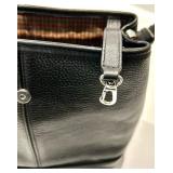 Kate Klein White Canvas Tote & Black Leather Handbag & Floral Wallet