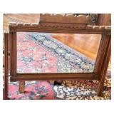 Tall Dresser & Mirror- Dark Wood Finish