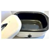 GE Deep Fryer White - 150°F to 450°F Thermostat, With Lid