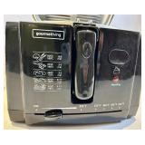 Gourmet Living Countertop Deep Fryer & Mesh Basket - Black