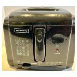 Gourmet Living Countertop Deep Fryer & Mesh Basket - Black