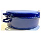 Colonial Accents Palm Tree Plate & Blue Enamel Cookware Set - Vision 5L Pink Casserole
