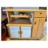 Kitchen Cabinet with Wine Rack & Storage
