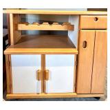Kitchen Cabinet with Wine Rack & Storage