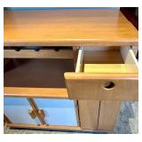 Kitchen Cabinet with Wine Rack & Storage