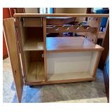 Kitchen Cabinet with Wine Rack & Storage