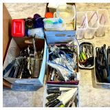 Kitchen Utensil Collection - Assorted Knives, Graters, Scissors & Tools