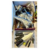 Kitchen Utensil Collection - Assorted Knives, Graters, Scissors & Tools