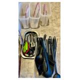 Kitchen Utensil Collection - Assorted Knives, Graters, Scissors & Tools