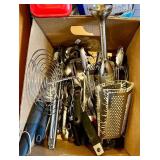 Kitchen Utensil Collection - Assorted Knives, Graters, Scissors & Tools