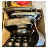 Pots & Pans - Assorted Stainless Steel Kitchen Cookware with Lids & Accessories