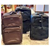 DELSEY Luggage - 3-Piece Soft-Sided Rolling Suitcase Set