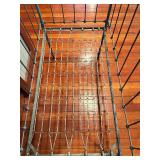 Vintage Iron Crib Frame & Rails - with Wheels