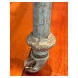 Vintage Iron Crib Frame & Rails - with Wheels