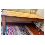 Farmhouse Dining Table - Natural Wood Finish