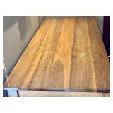 Farmhouse Dining Table - Natural Wood Finish