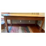 Farmhouse Dining Table - Natural Wood Finish