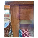 Farmhouse Dining Table - Natural Wood Finish