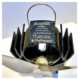 Caframo Ecofan Stove Fan - Heat-Powered Air Circulator, Black T-pot and Heart Trivet