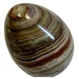 Pottery Blue Leaf Bowl, Plate & Leaf-Shaped Dish with Stone Egg