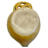 Mixed 7-Piece Glazed Ceramic Bowl Set,  Blue, Brown & Yellow - Signed