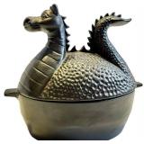 Plow & Hearth Dragon Cast Iron Tureen Steamer