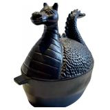 Plow & Hearth Dragon Cast Iron Tureen Steamer