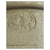 Artisan Stoneware Pitcher & Bowl Set - Handmade with Blue Heart Motif