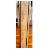 Pair of End Tables - Wooden Glass-Top - 25 x 25 x 21