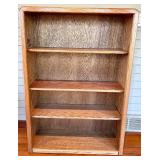 Oak Bookcase 33 in W x 11 in D x 48 in H