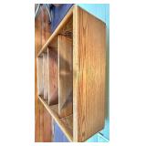 Oak Bookcase 33 in W x 11 in D x 48 in H