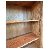 Oak Bookcase 33 in W x 11 in D x 48 in H
