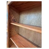 Oak Bookcase 33 in W x 11 in D x 48 in H