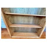 Oak Bookcase 33 in W x 11 in D x 48 in H