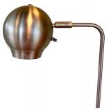 Twin Brushed Nickel Sphere Floor Lamps - 46 Inches Tall (Lot of 2)