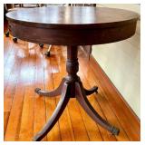 Round Pedestal Table with Drawer - 28-Inch Diameter, 27-Inch High