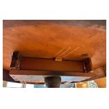 Round Pedestal Table with Drawer - 28-Inch Diameter, 27-Inch High