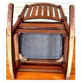 Mission Oak Rocking Chair & Leather Seat