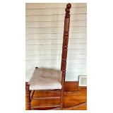 Ladder-Back Rocking Chair & Upholstered Seat